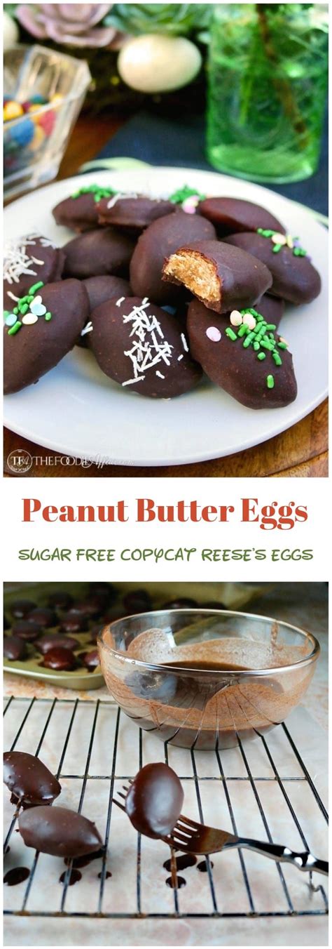 Sugar free no flour desserts recipes. Peanut Butter Eggs | Copycat Sugar-Free Reece's Eggs ...