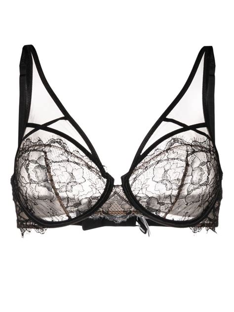 Chantal Thomass Lace Cross Strap Underwire Bra Farfetch