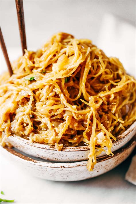 Spicy Spaghetti Squash Noodles Paleo Gluten Free