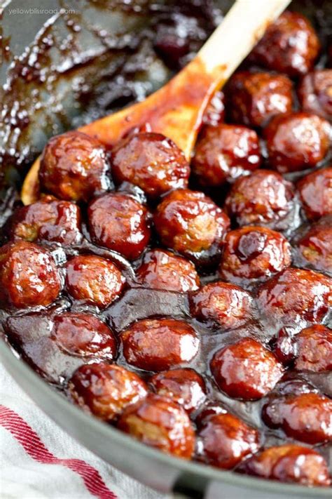 Easy Spicy Cranberry Bbq Meatballs Stovetop Or Slow Cooker
