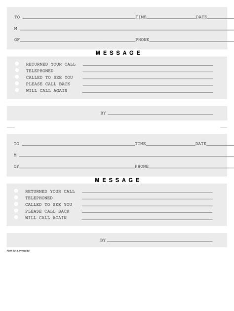 Printable Message Pads Fill Online Printable Fillable Blank