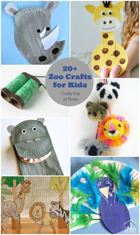 20 Zoo Crafts For Kids Crafty Kids At Home Zoo Crafts Animal