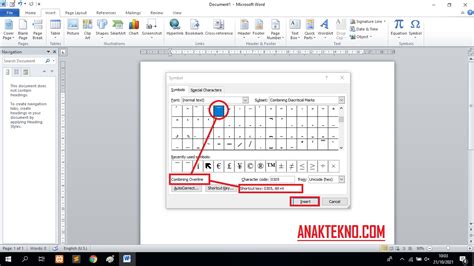 5 Cara Membuat Garis Di Atas Huruf Teks Microsoft Word X Overline