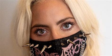 Lady Gaga Wears ‘chromatica Face Mask ‘be Yourself But Wear A Mask