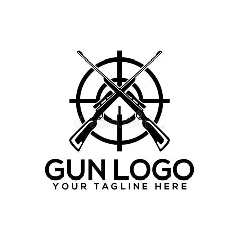 Creative Gun Logo Design Vector Art Logo Stock Vector Illustration Of