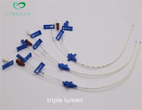 Factory Price Central Venous Catheter With Single Double Triple Lumen
