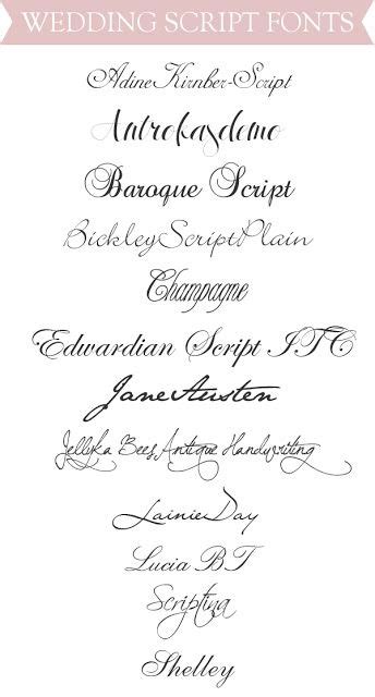 Ally And Callie The Other 128 Hours Top Wedding Script Fonts
