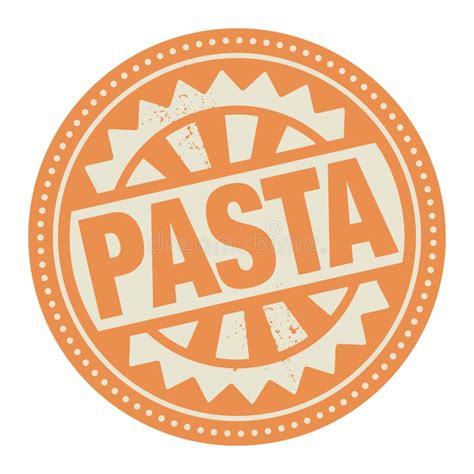 Abstract Stamp Or Label With The Text Pasta Written Inside Stock Vector