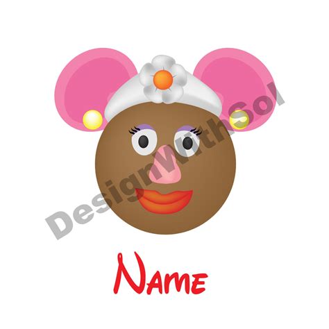 Mrs Potato Head Ears Customized With Name Of Your By Designwithsol