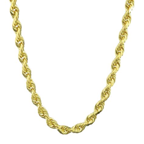 10k Solid Gold Rope Chain