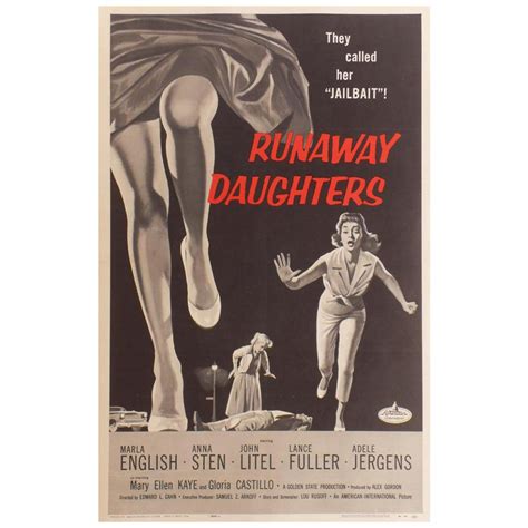 Runaway Daughters 1956 Poster For Sale At 1stdibs