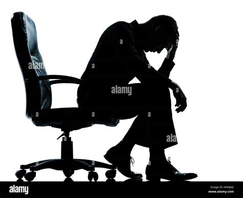 Depressed Man Silhouette Cut Out Stock Images And Pictures Alamy