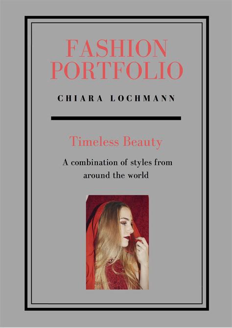 Portfolio Cover | Fashion portfolio, Portfolio cover page, Portfolio covers