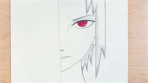 Desenhos De Anime Fáceis Como Desenhar Metade Do Rosto Sasuke Fácil