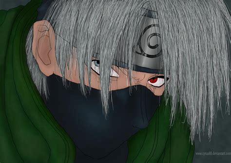 Angry Kakashi In Colour By Cyrus88 On Deviantart
