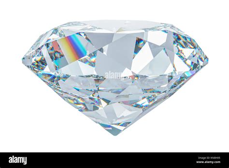 Diamond 3d Rendering Isolated On White Background Stock Photo Alamy