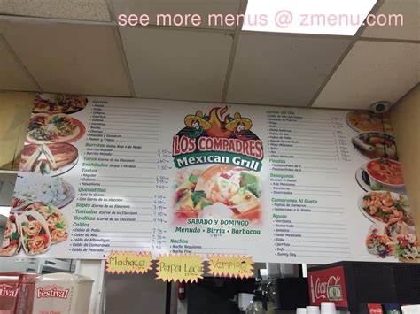 Online Menu Of Los Compadres Mexican Grill Restaurant Bellflower