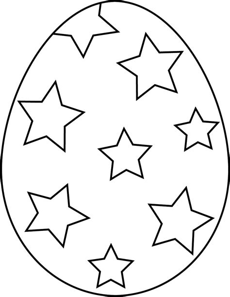 Easter Egg Outline Template Clipart Best