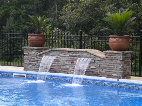 Sheer Descent Fountain Traditional Pool Atlanta Houzz Au