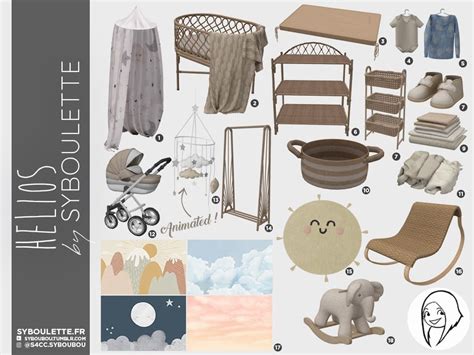 Maïa Game Sims 4 Trouvailles Set Nursery By Syboulette