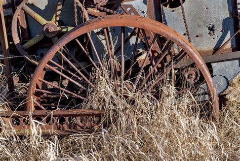 Old Antique Combine Rusty Gears Stock Photo Image Of Abandoned Rusty