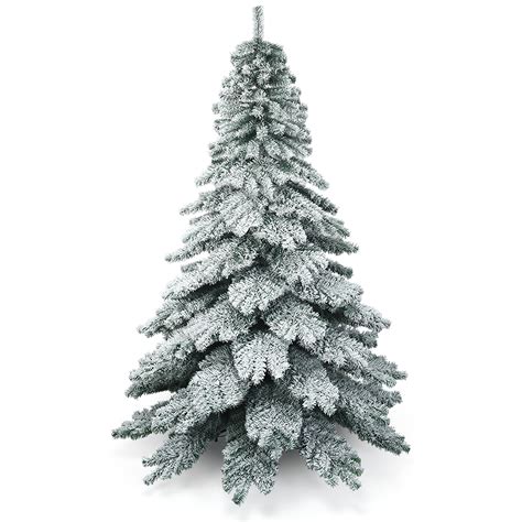 Costway 75 Ft Snow Flocked Artificial Christmas Tree