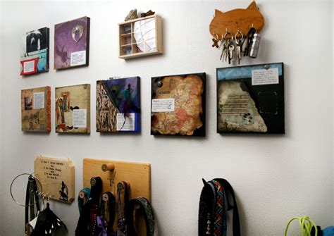 Our hallway is decorated with canvases of each family member, past and