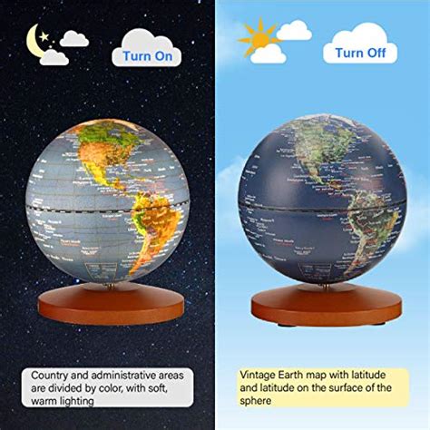 Fun Globe 3 In 1 Illuminated World Globe Desktop Decoration Geographic