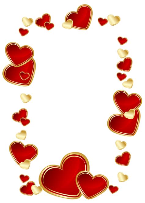 All our images are transparent and free for personal use. Gold and Red Hearts Decoration PNG Clipart Picture ...