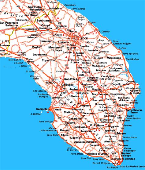 E qual'è la strada migliore per arrivare nel salento? Cartina Puglia Provincia Di Taranto | Tomveelers
