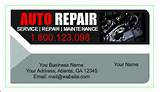 Images of Auto Mechanic Business Card Template
