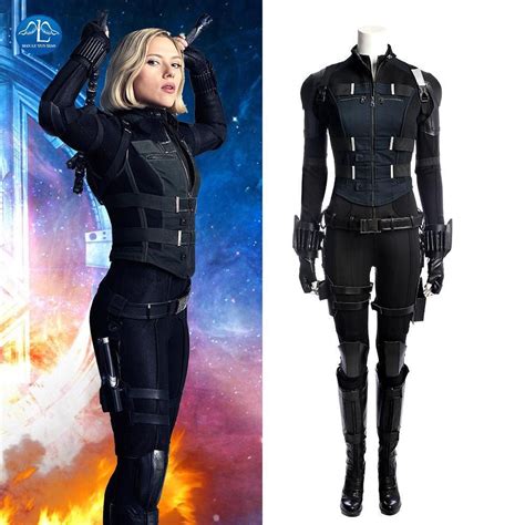 Avengers Infinity War Black Widow Cosplay Costume Fantasia De Viúva Negra Cosplay De Viúva