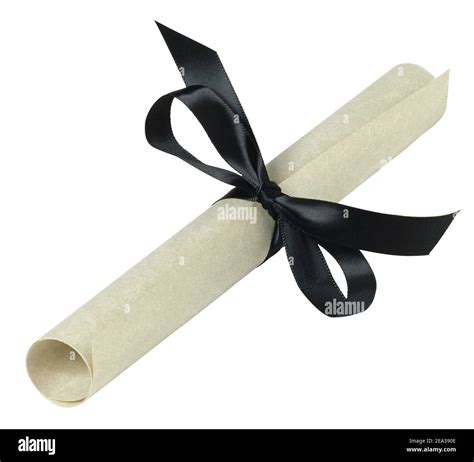 Graduation Diploma Scroll Stock Photo Alamy