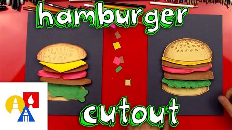 Daily share of the best food creations for kids from across instagram. How To Make A Hamburger Cutout - YouTube