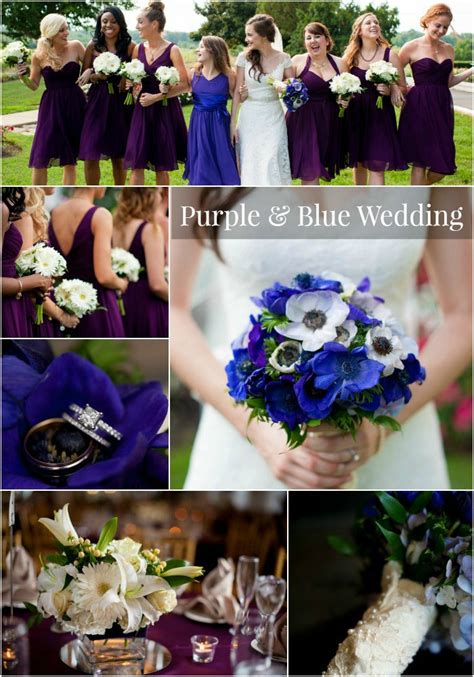 Purple And Blue Wedding