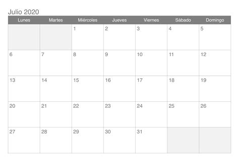 Mensual Calendario Julio 2022 Con Festivos Docalendario