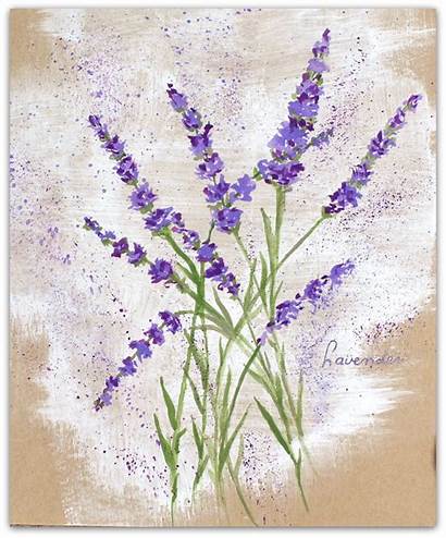 Lavender Paint Flowers Easy Flower Painting Acrylic