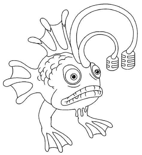 My Singing Monsters Coloring Pages Sketch Coloring Page