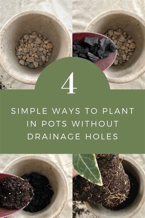 Amazon's choice for indoor planter pots with drainage. How to Plant in Pots Without Drainage Holes - 4 Simple ...