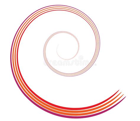 Elemento De Espiral Caligráfica ícone Helix Volute E Vortex Ilustração