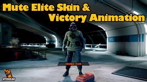 Mute Elite Skin And Victory Animation Rainbow Six Siege White Noise