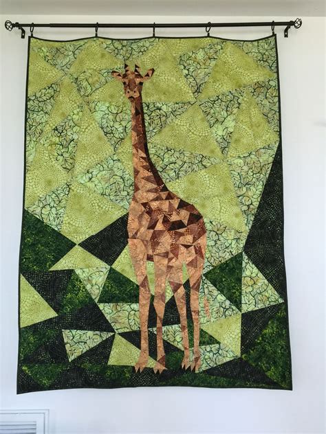 Jungle Abstraction Giraffe Animal Quilts Giraffe Quilt Paper