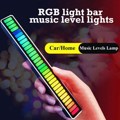 Rgb Activated Music Rhythm Lamp Bar Sound Control Led Ambient Usb