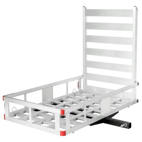 Costway 50x295aluminum Cargo Carrier W Ramp Hitch Mounted