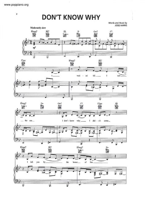don t know why sheet music norah jones real book melody chords hot sex picture