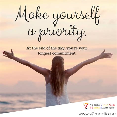 Quote Of The Day “ Make Yourself A Priority At The End Of The Day