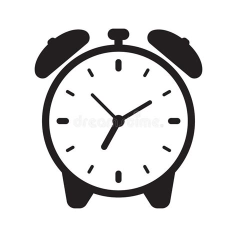 alarm clock icon vector retro alarm clock stock vector illustration of face graphic 273764853