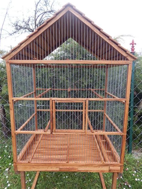 One problem of diy cage that is quality brand makes cage with high quality material you may not get. Bird Cage Wooden Handmade | Pet bird cage, Canary birds, Diy bird cage