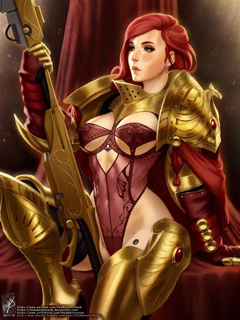 Female Custodes Warhammer 40000 In 2021 Warhammer Warhammer Art Illustration Girl
