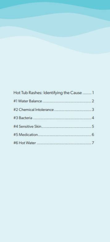 Hot Tub Rash Guide As Chemical Free As Your Spa Can Be
